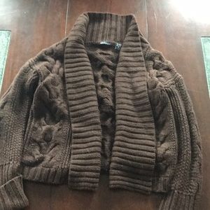 Victoria's Secret Moda Sm Brown Cable Knit Sweater